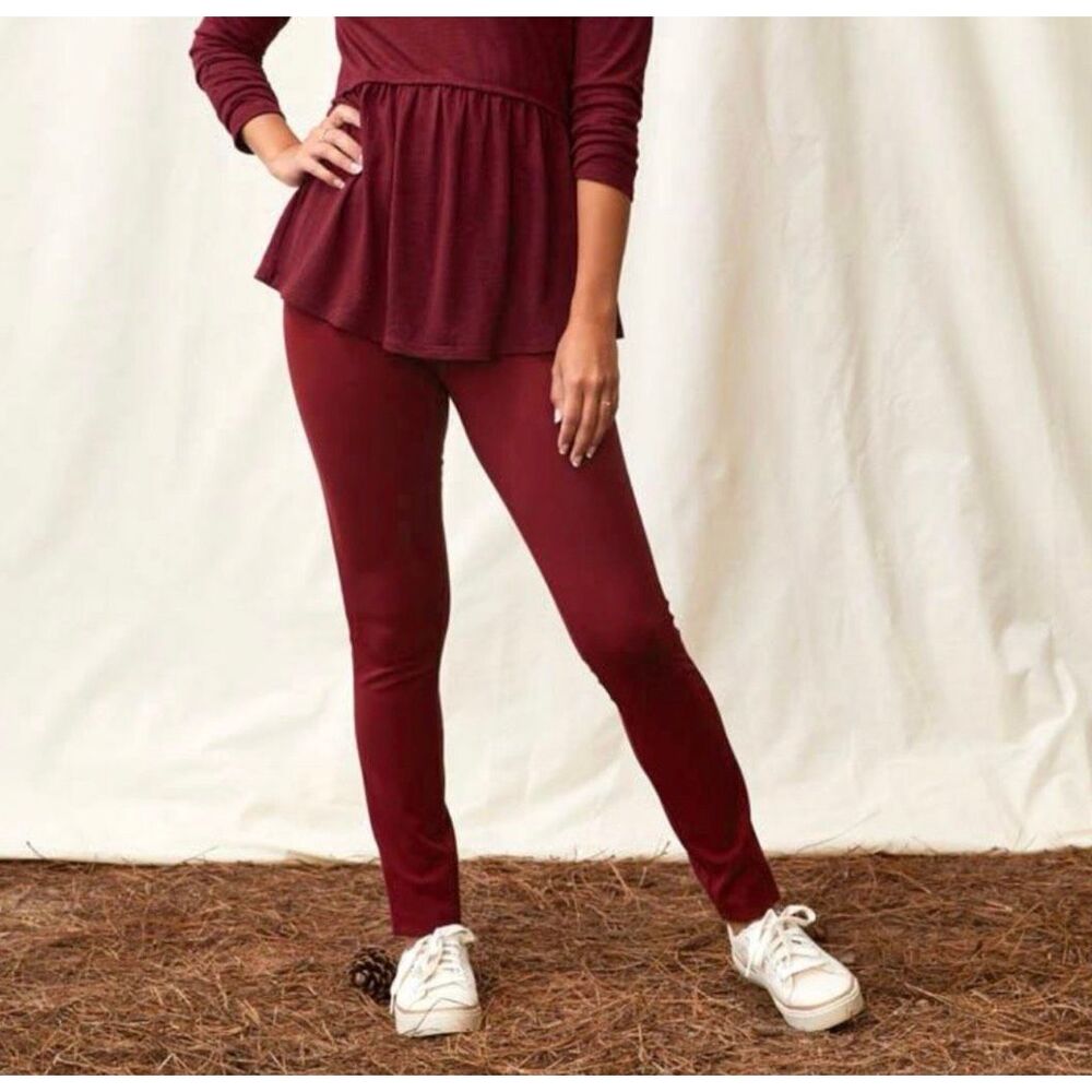Matilda Jane Wonder Legging Burgundy Size Small NWT